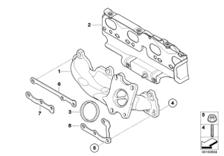 The bars go on the OUTSIDE of the exhaust manifold. OOOooohhhhh......